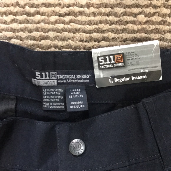 5.11 Tactical Mens Rip-Stop TDU Cargo Pants 74003 Dark Navy Size L Regular - Picture 2 of 9